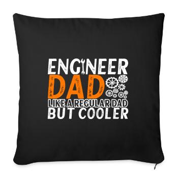 Engineer Mechanical Engineer Civil Engineer - Sofa pillowcase 17,3'' x 17,3'' (45 x 45 cm) - black - Front