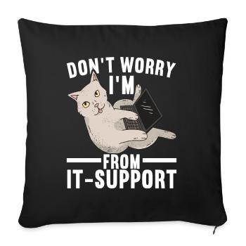 Programmeurs Programmeurs Informaticiens - Housse de coussin décorative 45 x 45 cm - noir - Devant