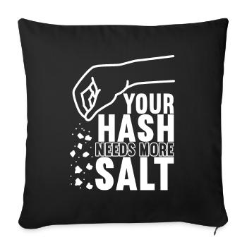 Programmeur Programmeur Programmeur Informaticien 7w - Housse de coussin décorative 45 x 45 cm - noir - Devant