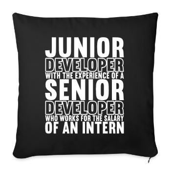 Programmeurs Programmeurs Informaticiens - Housse de coussin décorative 45 x 45 cm - noir - Devant