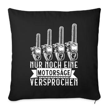 Holzfäller Förster - Sofakissenbezug 45 x 45 cm - Schwarz - Vorne