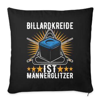 Pool Billard - Sofakissenbezug 45 x 45 cm - Schwarz - Vorne