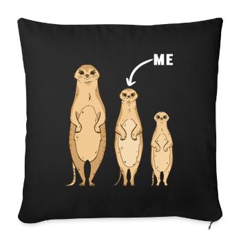 Enfants du milieu Frères et sœurs du milieu - Housse de coussin décorative 45 x 45 cm - noir - Devant