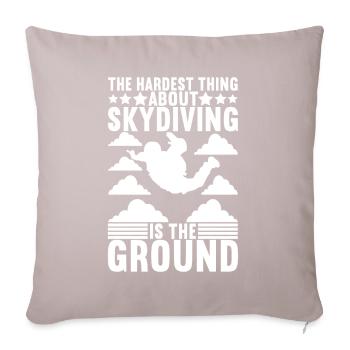Parachute Skydiving - Sofa pillowcase 17,3'' x 17,3'' (45 x 45 cm) - light taupe - Front