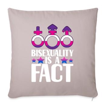 Bisexuels LGBTQ - Housse de coussin décorative 45 x 45 cm - taupe clair - Devant