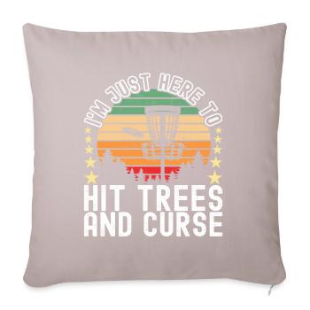 Disc Golf Disc Golfer - Sofa pillowcase 17,3'' x 17,3'' (45 x 45 cm) - light taupe - Front