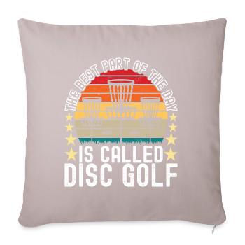 Disc Golf Disc Golfer - Sofa pillowcase 17,3'' x 17,3'' (45 x 45 cm) - light taupe - Front