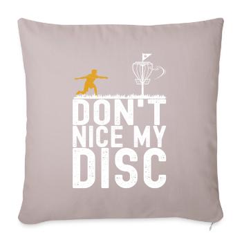 Disc Golf Disc Golfer - Sofa pillowcase 17,3'' x 17,3'' (45 x 45 cm) - light taupe - Front