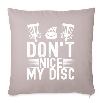 Disc Golf Disc Golfer - Sofa pillowcase 17,3'' x 17,3'' (45 x 45 cm) - light taupe - Front
