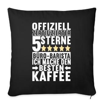 Farewell gift Job change colleagues - Sofa pillowcase 17,3'' x 17,3'' (45 x 45 cm) - black - Front