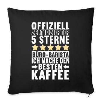 Farewell gift Job change colleagues - Sofa pillowcase 17,3'' x 17,3'' (45 x 45 cm) - black - Front