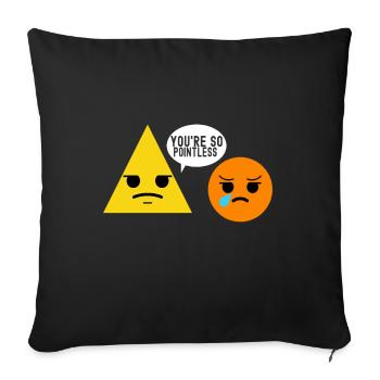Professeur de mathématiques Mathématiques - Housse de coussin décorative 45 x 45 cm - noir - Devant