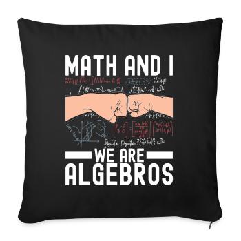 Professeur de mathématiques Mathématiques - Housse de coussin décorative 45 x 45 cm - noir - Devant