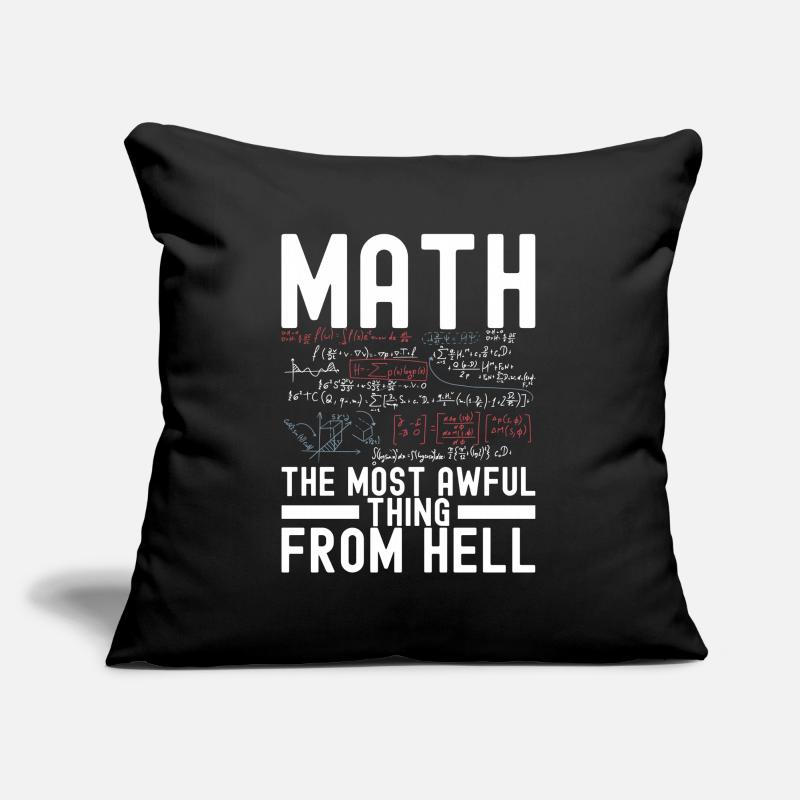 Professeur de mathématiques Mathématiques Housse de coussin décorative 45 x 45 cm