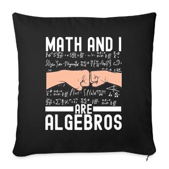 Professeur de mathématiques Mathématiques - Housse de coussin décorative 45 x 45 cm - noir - Devant