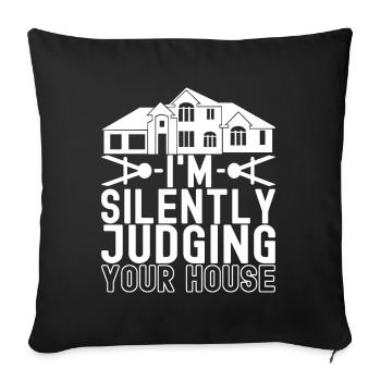 Architect Architecture - Sofa pillowcase 17,3'' x 17,3'' (45 x 45 cm) - black - Front