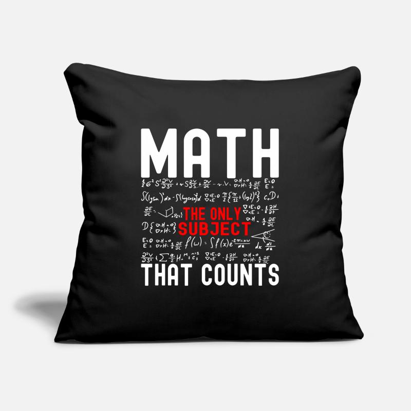 Professeur de mathématiques Mathématiques Housse de coussin décorative 45 x 45 cm