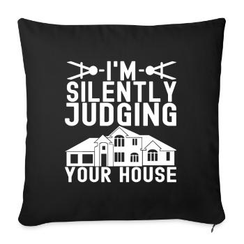 Architect Architecture - Sofa pillowcase 17,3'' x 17,3'' (45 x 45 cm) - black - Front