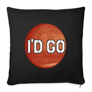 Planète Mars - Housse de coussin décorative 45 x 45 cm - noir - Devant