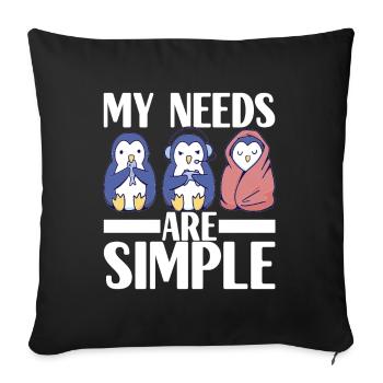 Gaming Gamer Gamblers - Sofa pillowcase 17,3'' x 17,3'' (45 x 45 cm) - black - Front
