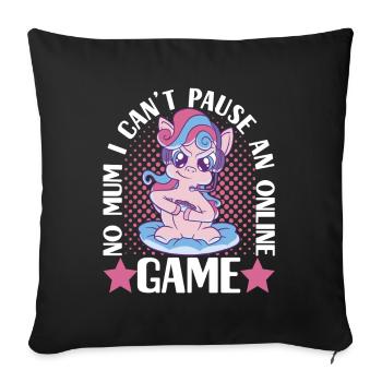 Gaming Gamer Gamblers - Sofa pillowcase 17,3'' x 17,3'' (45 x 45 cm) - black - Front