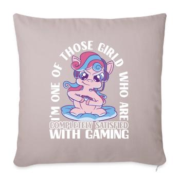 Joueurs de jeu - Housse de coussin décorative 45 x 45 cm - taupe clair - Devant