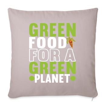 Vegan Vegetarians - Sofa pillowcase 17,3'' x 17,3'' (45 x 45 cm) - light taupe - Front