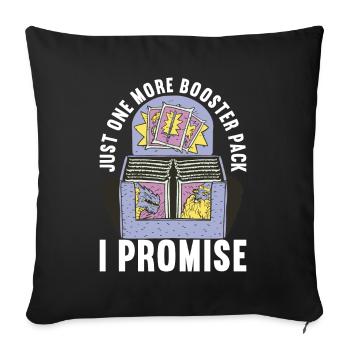 Card Exchange Playing Cards Trading Cards - Sofa pillowcase 17,3'' x 17,3'' (45 x 45 cm) - black - Front