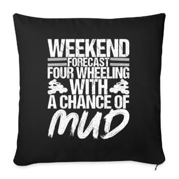 Quad Bike Quad Riders - Housse de coussin décorative 45 x 45 cm - noir - Devant