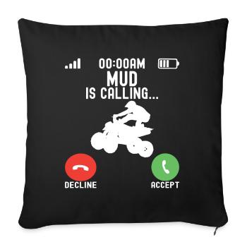 Quad Bike Quad Riders - Housse de coussin décorative 45 x 45 cm - noir - Devant