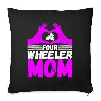 Quad Bike Quad Riders - Housse de coussin décorative 45 x 45 cm - noir - Devant