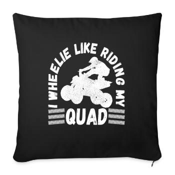 Quad Bike Quad Riders - Housse de coussin décorative 45 x 45 cm - noir - Devant