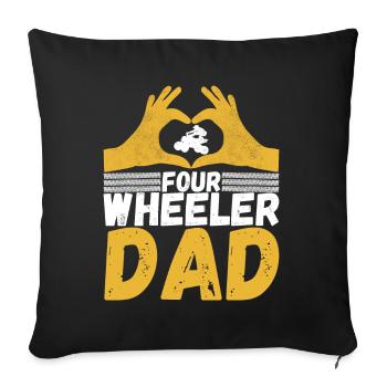 Quad Bike Quad Riders - Housse de coussin décorative 45 x 45 cm - noir - Devant