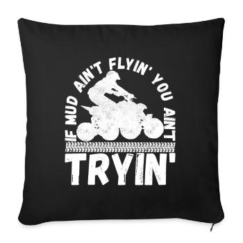 Quad Bike Quad Riders - Housse de coussin décorative 45 x 45 cm - noir - Devant