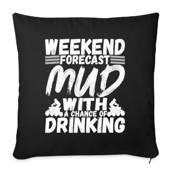 Quad Bike Quad Riders - Housse de coussin décorative 45 x 45 cm - noir - Devant