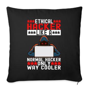 Programmierer Cyber Security - Sofakissenbezug 45 x 45 cm - Schwarz - Vorne