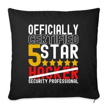 Programmierer Cyber Security - Sofakissenbezug 45 x 45 cm - Schwarz - Vorne