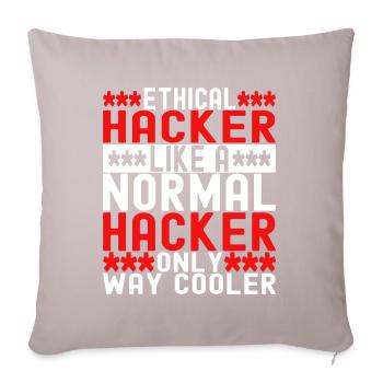 Programmer Cyber Security - Sofa pillowcase 17,3'' x 17,3'' (45 x 45 cm) - light taupe - Front