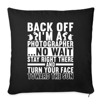 Photographer Photography - Sofa pillowcase 17,3'' x 17,3'' (45 x 45 cm) - black - Front