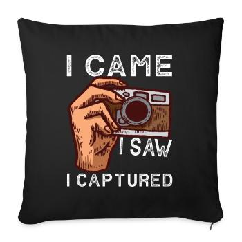 Photographer Photography - Sofa pillowcase 17,3'' x 17,3'' (45 x 45 cm) - black - Front