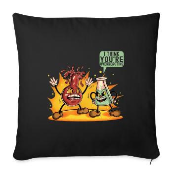 Chimiste chimiste - Housse de coussin décorative 45 x 45 cm - noir - Devant