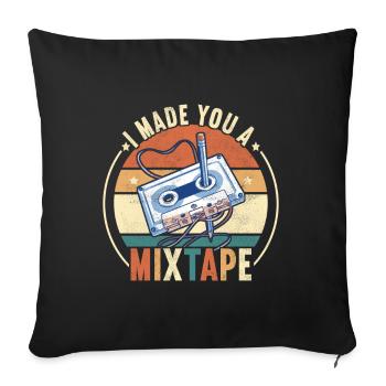 90s 90s 90s Party - Sofa pillowcase 17,3'' x 17,3'' (45 x 45 cm) - black - Front