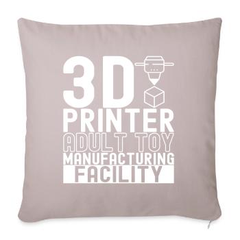 3D printing - Sofa pillowcase 17,3'' x 17,3'' (45 x 45 cm) - light taupe - Front