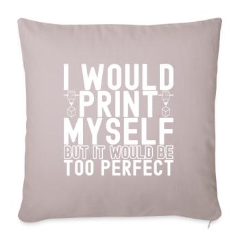 3D printing - Sofa pillowcase 17,3'' x 17,3'' (45 x 45 cm) - light taupe - Front