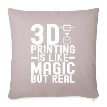 3D printing - Sofa pillowcase 17,3'' x 17,3'' (45 x 45 cm) - light taupe - Front