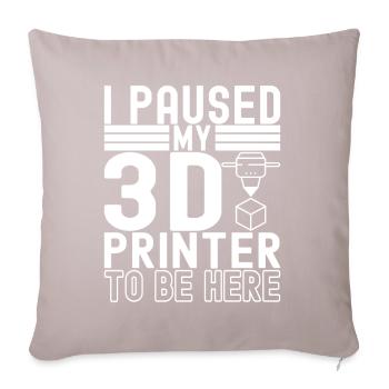 3D printing - Sofa pillowcase 17,3'' x 17,3'' (45 x 45 cm) - light taupe - Front