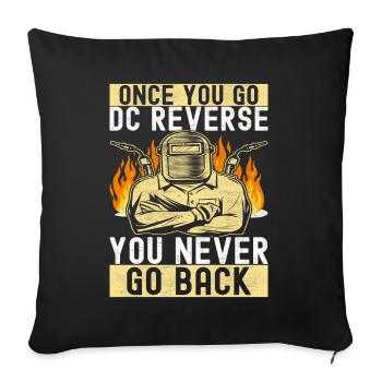 Soudage par soudeur - Housse de coussin décorative 45 x 45 cm - noir - Devant
