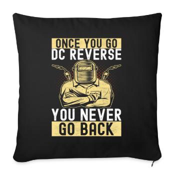 Soudage par soudeur - Housse de coussin décorative 45 x 45 cm - noir - Devant