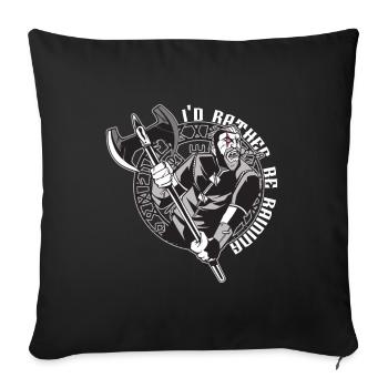 Viking Nordic - Housse de coussin décorative 45 x 45 cm - noir - Devant