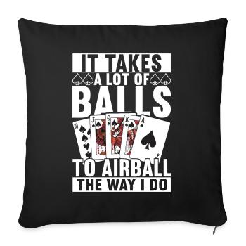 Poker Poker Player Casino - Housse de coussin décorative 45 x 45 cm - noir - Devant